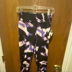 Purple Geometric Athletic Leggings